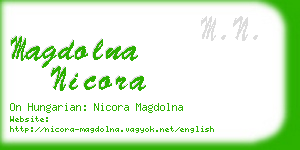 magdolna nicora business card